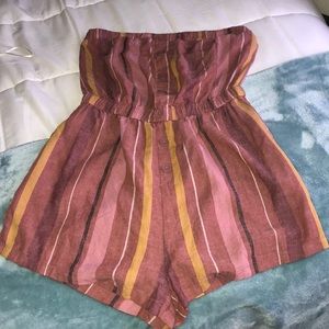 URBAN OUTFITTERS striped romper
